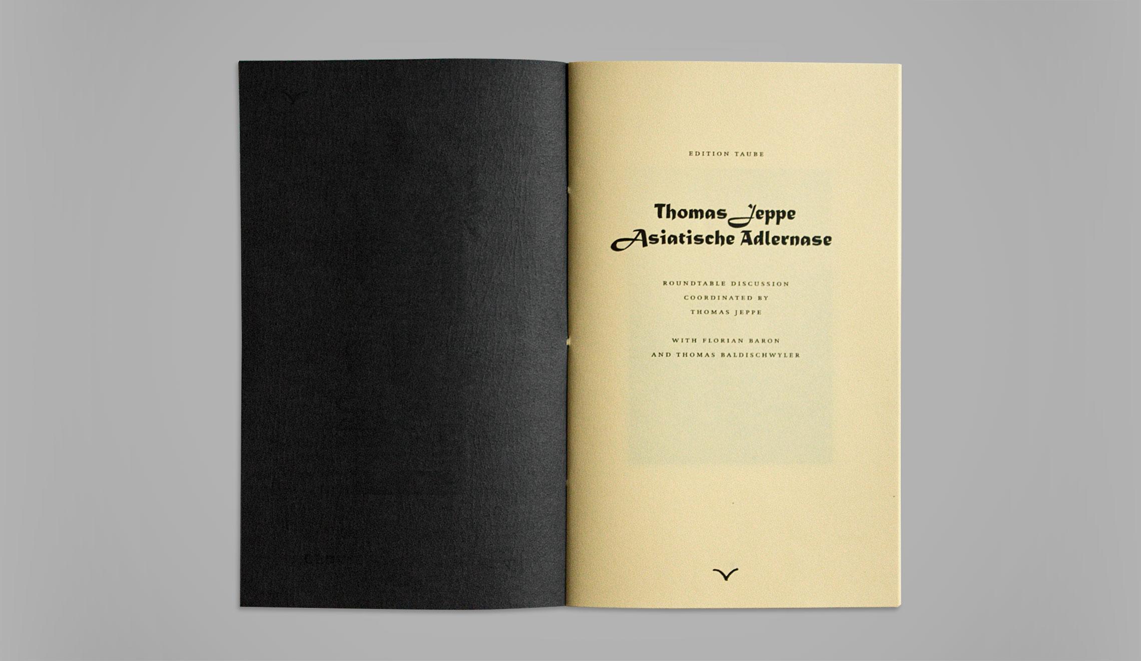 Asiatische Adlernase by Thomas Jeppe – Edition Taube