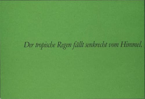 Der tropischer Regen fällt senkrecht vom Himmel