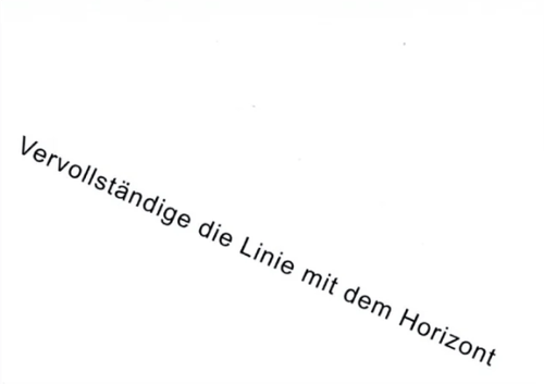 Vervollständige die Linie