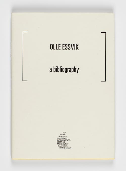 Olle Essvik—a bibliography