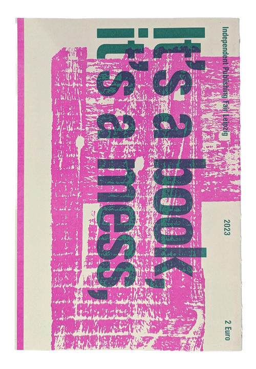 It's a book, it's a mess, it's an urgent matter to address
