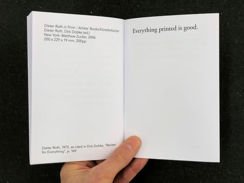 Everything Printed is Good